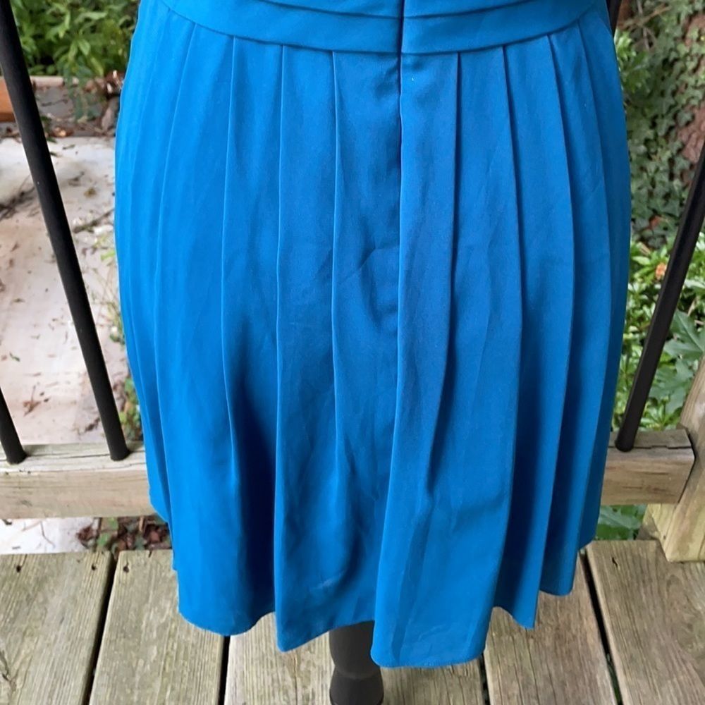 Aidan Aidan Mattox strapless sequin and teal party wedding prom dress  8 - Picture 8 of 11